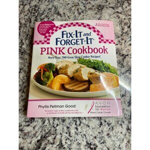 Fix-It and Forget-It Pink Cookbook Slow Cooker Recipes Avon Breast Cancer 2012